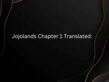 Jojolands Chapter 1 Translated: